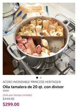 20 qt tamalera con divisor