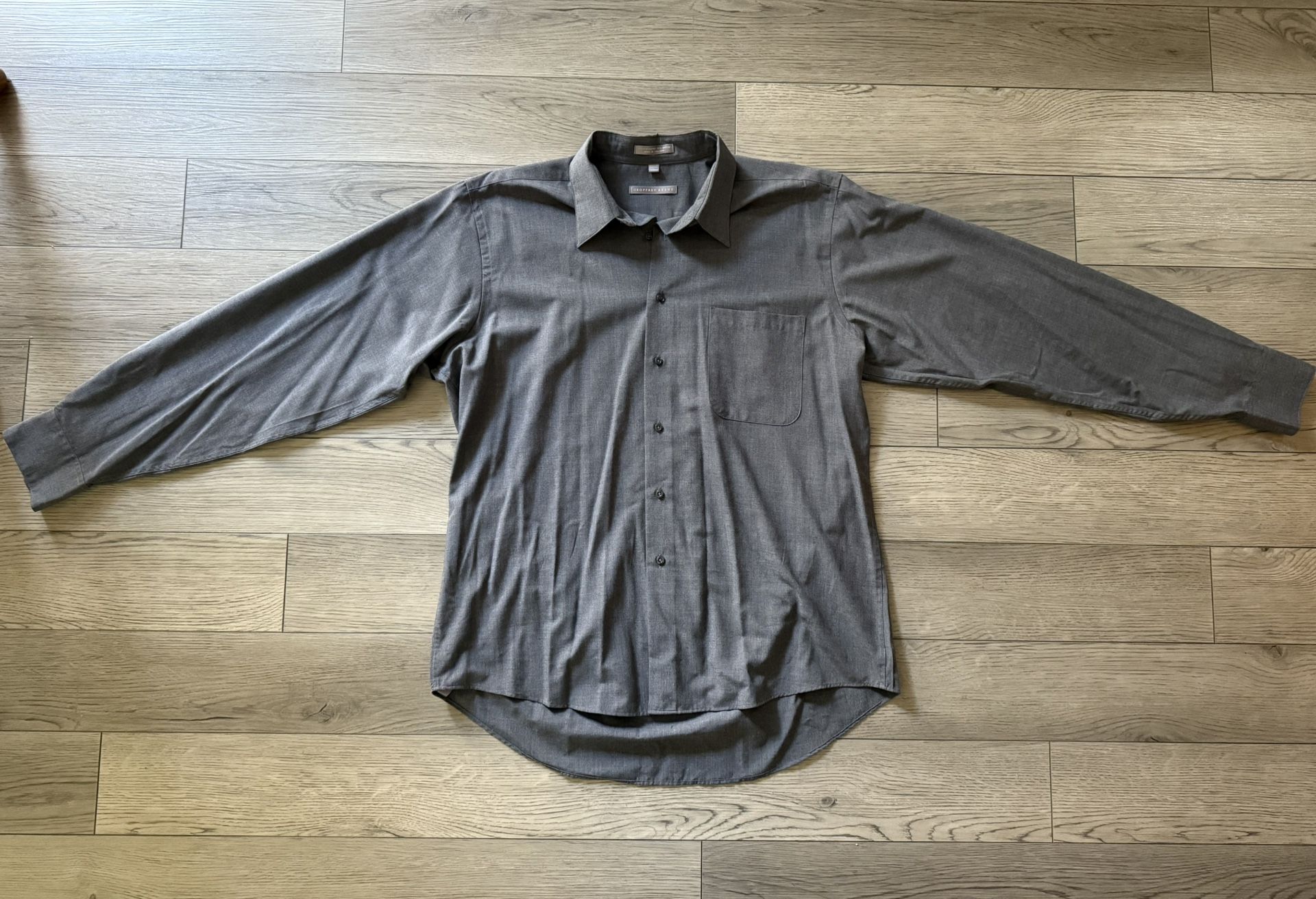 Men’s Geoffrey Beene Grey Dress Shirt XL