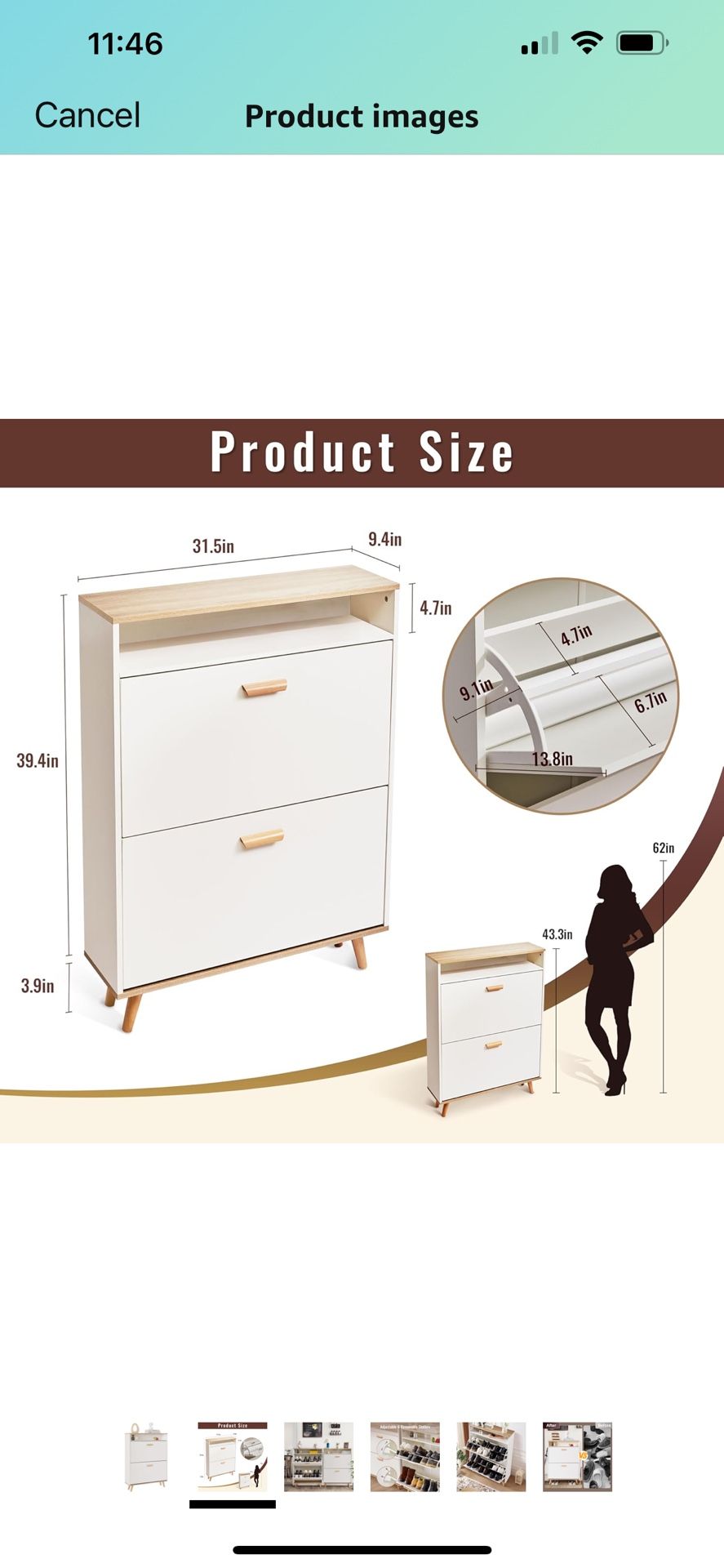 Shoe Cabinet Storage