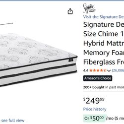 Full Mattress + Bed Frame