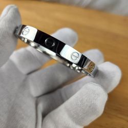 Silver Love Bracelet Stainless Steel Gold Plated 