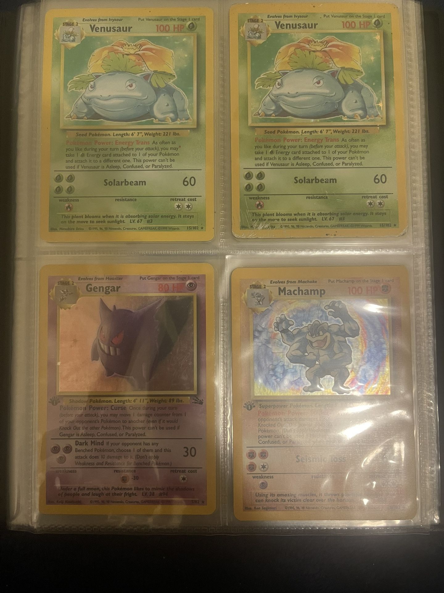 Base Set Pokemon Collection With 1st Editions And Shadowless