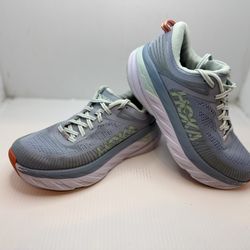 Hoka One One Womens Bondi 7 1110519 BFBG Blue Running Sneakers Sz 10