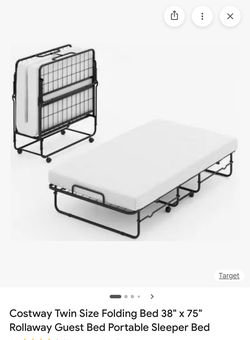 Twin size folding bed