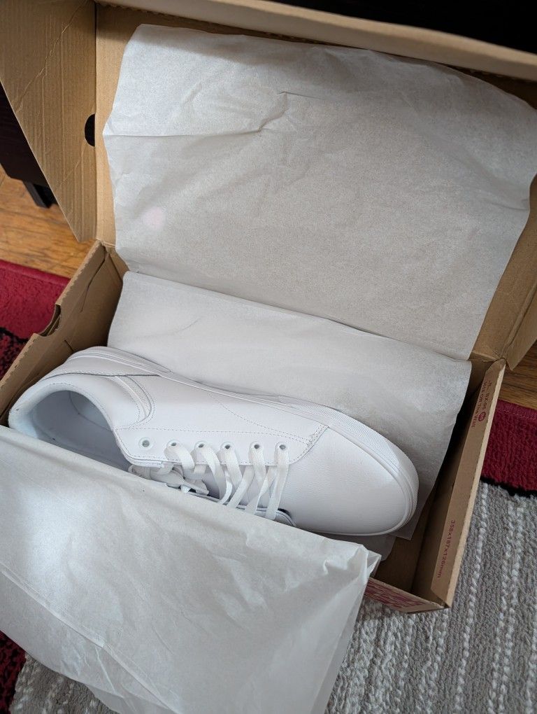 VANS Shoes - White - Leather - Size 13