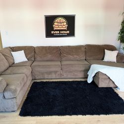 Ashley Furniture Brown Sectional - 3 Piece  