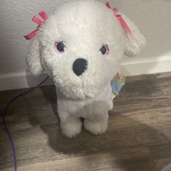 walking toy dog