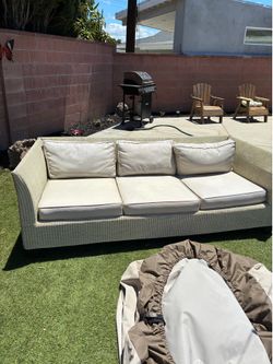 Outdoor couch wicker