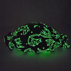 Glow In The Dark Handmade Cosmetic Bag 