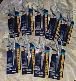 Westcott scissors, titanium scissors, titanium bonded, 8 inch scissors, heavy duty scissors, office scissors, school scissors, craft scissors, sharp s