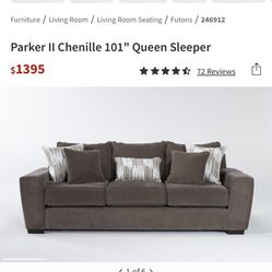 Parker li Chenille 101” Queen Sleeper