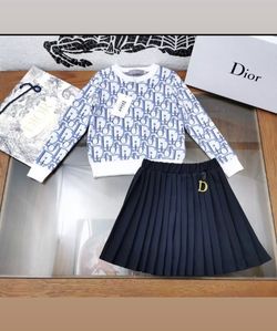 Christian Dior skirt set for little girls