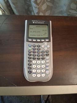 TEXAS INSTRUMENTS TI-84 PLUS SILVER EDITION IN EXCELLENT CONDITION (ONLY $30)
