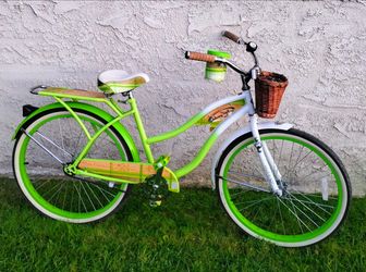 Women's huffy panama jack 26" beach cruiser bike bicicleta basket