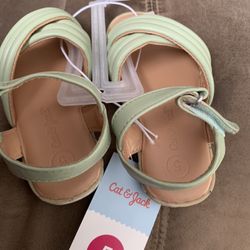 New Little Girls Cat & Jack Sandals  Size 5 