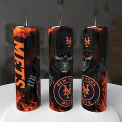 New York Mets Baseball Tumbler
