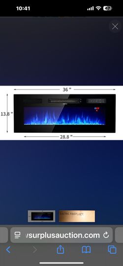 ELECTRIC FIREPLACE (read description before messaging me)