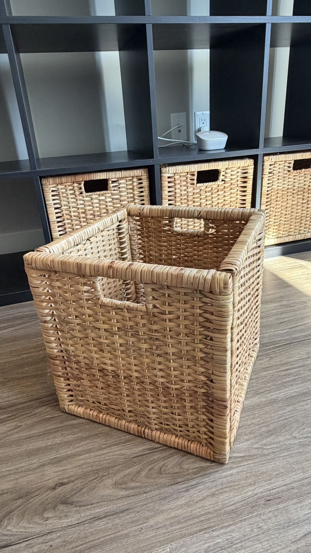 4 Rattan Baskets for shelves