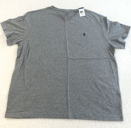 Polo Ralph Lauren T Shirt Mens Size XXL NEW Classic V Neck Gray/Green