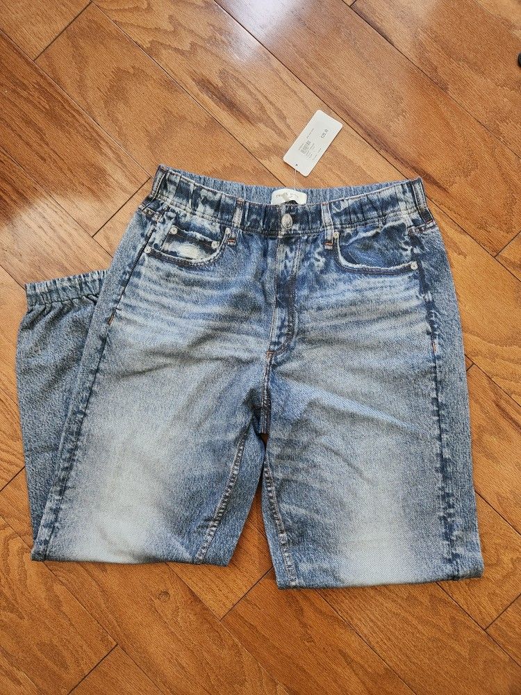 Rag & Bone New Miramar Jogger Blue Jeans In Large