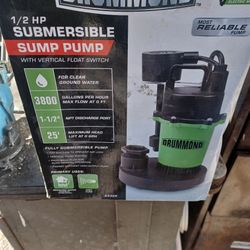 bomba de agua sumergible Drummond de 1/2 