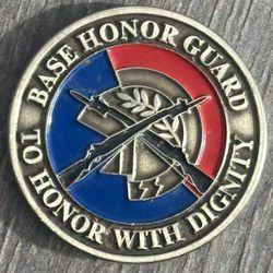 Air Force Base Honor Guard Military Challenge Coin