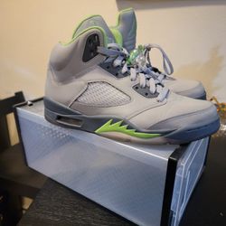 Nike Air Jordan 5 Retro Green Bean 2006 SIZE 8.5.