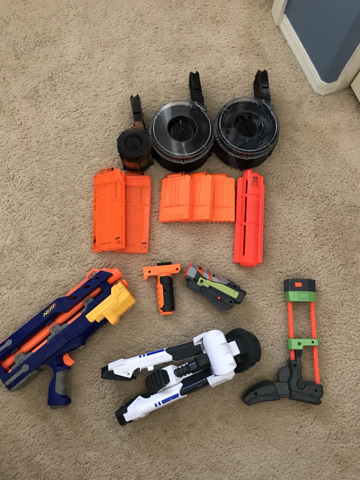 Nerf gun accessories/ mags-attachments for in Corona, CA - OfferUp