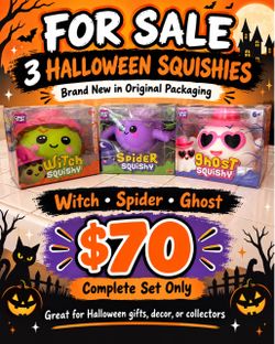 Crazy Fun Halloween Squishy Set of 3
