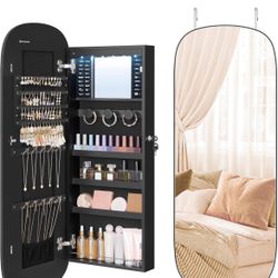  Jewelry Organizer, LED Jewelry Cabinet Wall