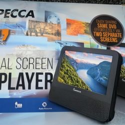 Impecca 7" Dual Screen DVD Player - Portable Car Tv