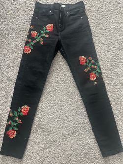 New JAMIE floral jeans sz 26 (woman)