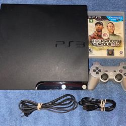 SONY PLAYSTATION 3 PS3 CONSOLE WITH VIDEO GAME & CONTROLLER