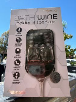 Bath Wine Holder & Bluetooth Speaker $5