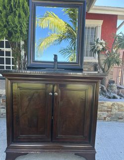 Gabinete, Sink, Y Espejo Para Baño
