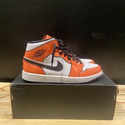 Size 9.5 - Air Jordan 1 SE Mid Turf Orange