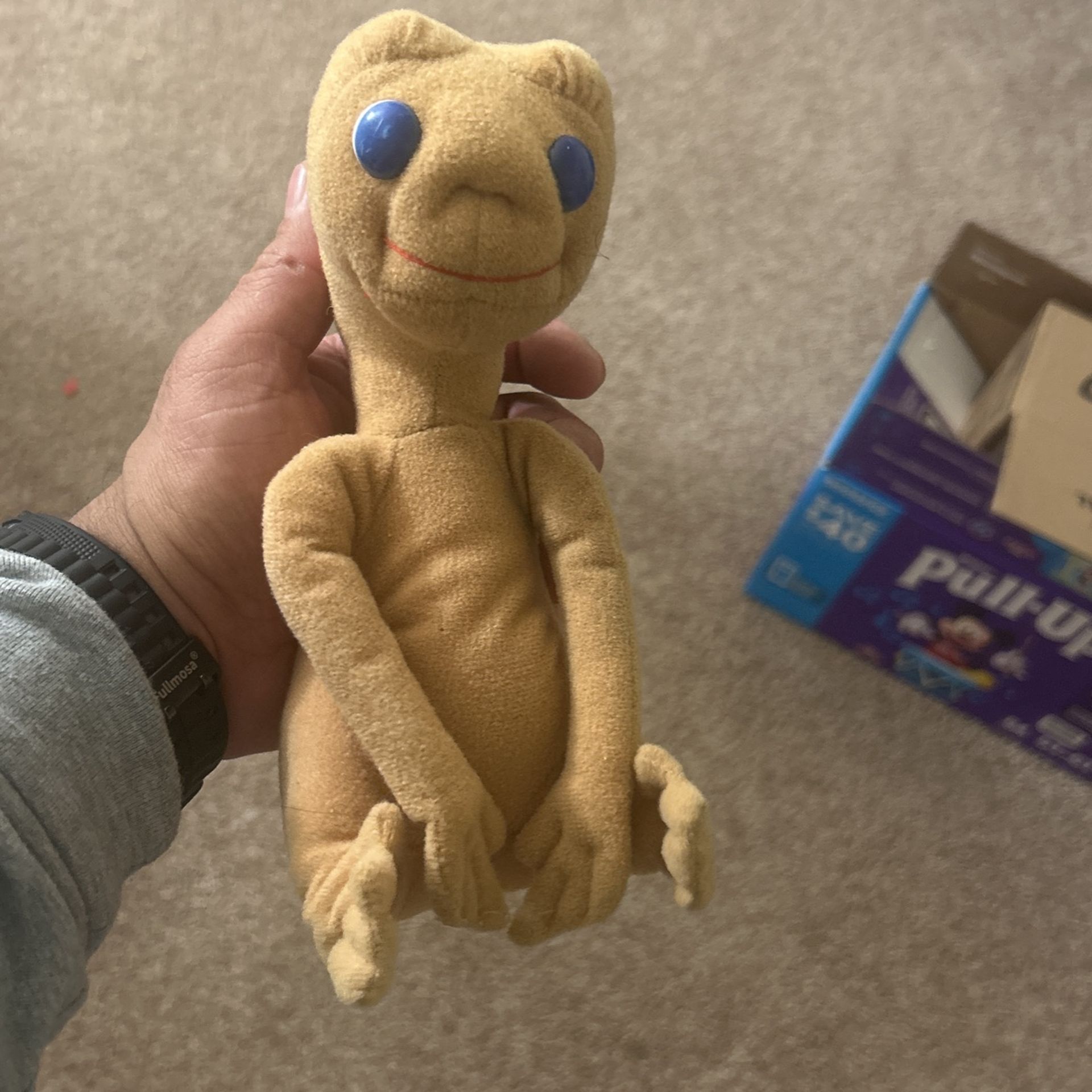 Vintage ET Extra Terrestrial Alien Kids Toy Stuffed Animal Plush Movie Sci Fi 