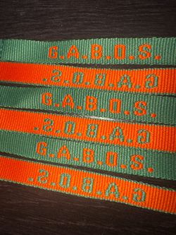 University of Miami GABOS bracelets available