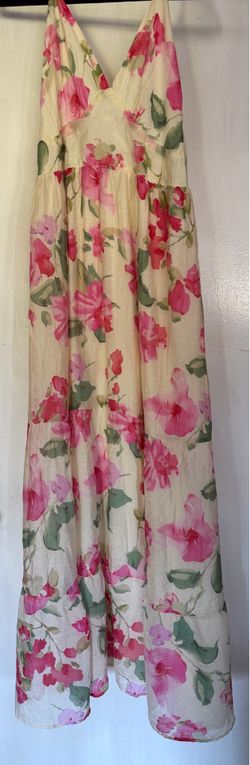 Floral Pink Maxi Dress - Elegant Women's Summer Dress