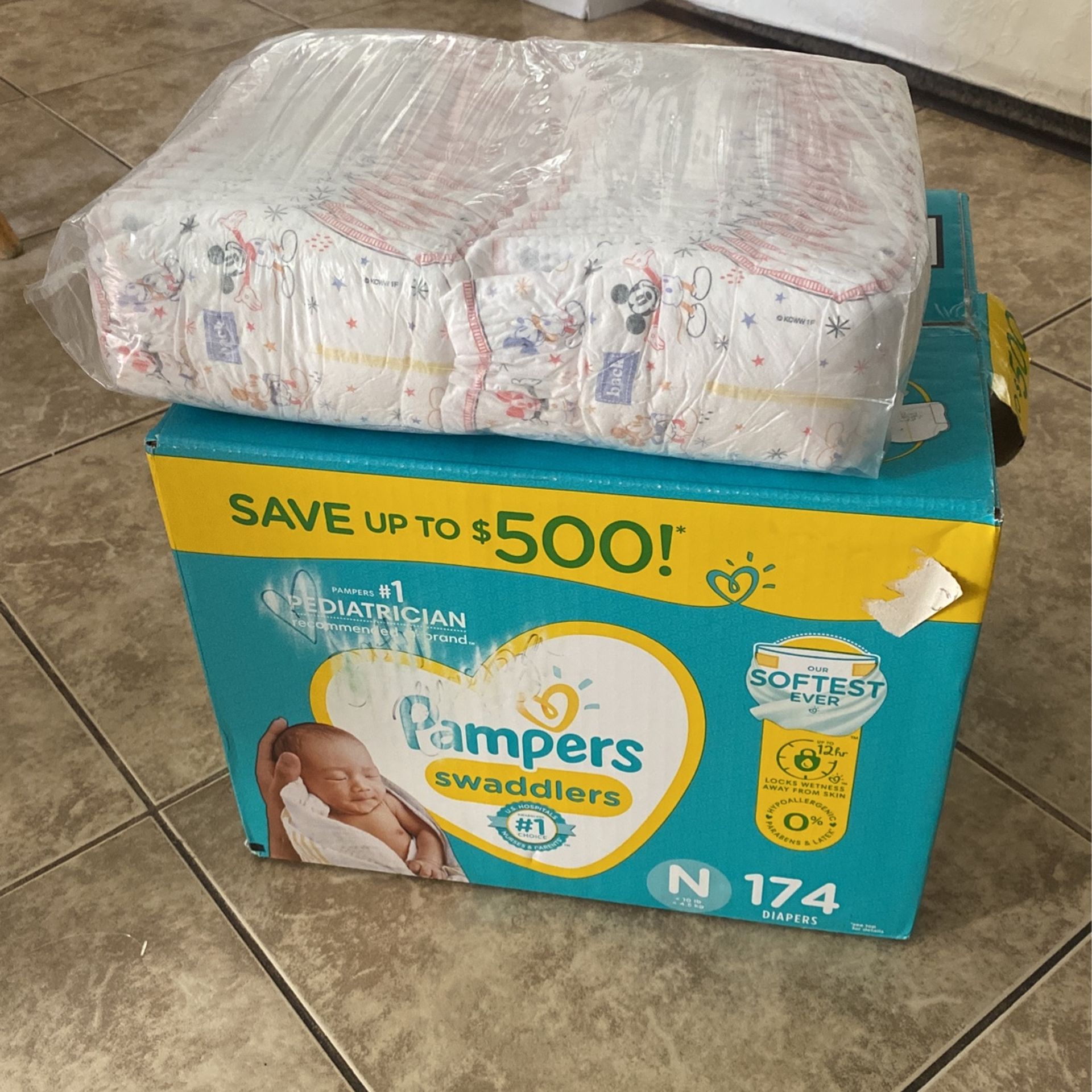Diapers Size N & 1