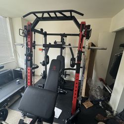 Marcy Smith Machine With Pull Up Bar And Landmine Station 