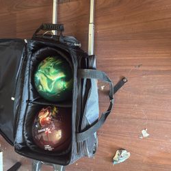 Brunswick Zone Xl Bowling Ballz And Carrying Bag