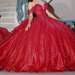 Quinceanera Apple Red Extra Small Coustome Made