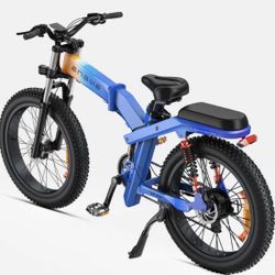Engewe X24 Foldable Electric Bicycle 24 Inch Fat Tire 31MPh E-bike 