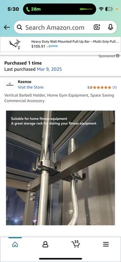 Vertical Barbell Holder