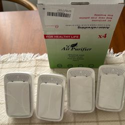 Plug In Air Ionizers for Home Quiet Operation Air Cleaner for Bathroom,Living Room,Office,Kitchen,Pet Room,Portable Negative Ion Air Purifier for Bedr