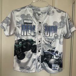 Boys' Monster Jam Baseball Jersey size 8 