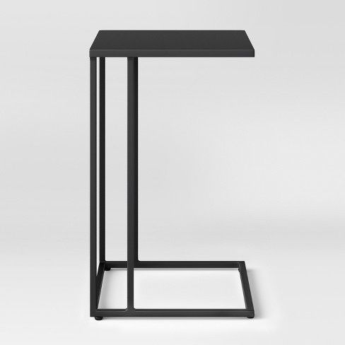 Black Matte C-shaped Table