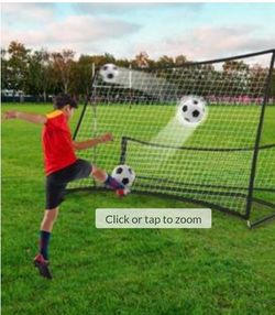 Total Tactic SP37885 2-in-1 Portable Soccer Rebounder Net with Carrying Bag, Black