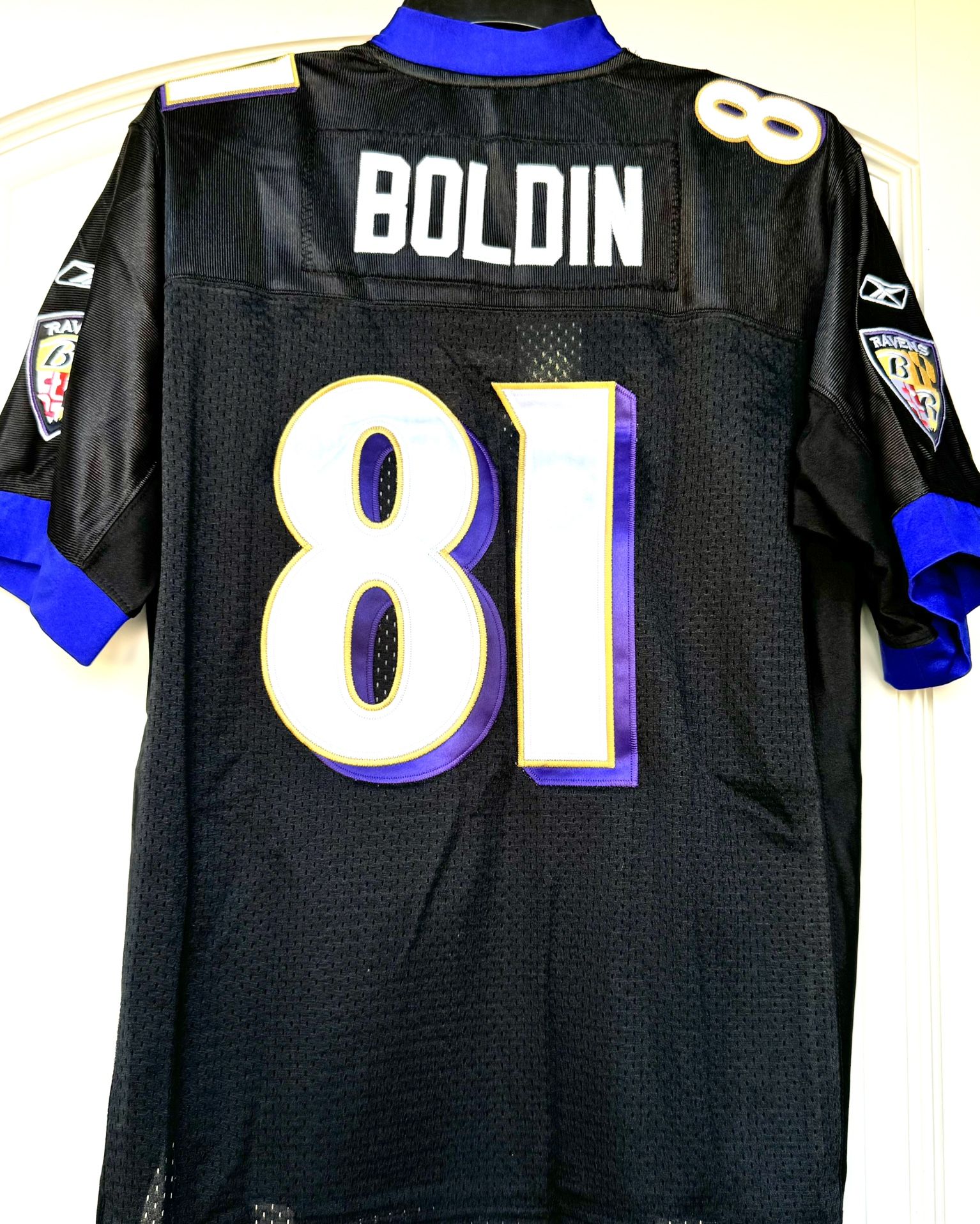 YOUTH XL - RAVENS #81 ANQUIN BOLDIN JERSEY